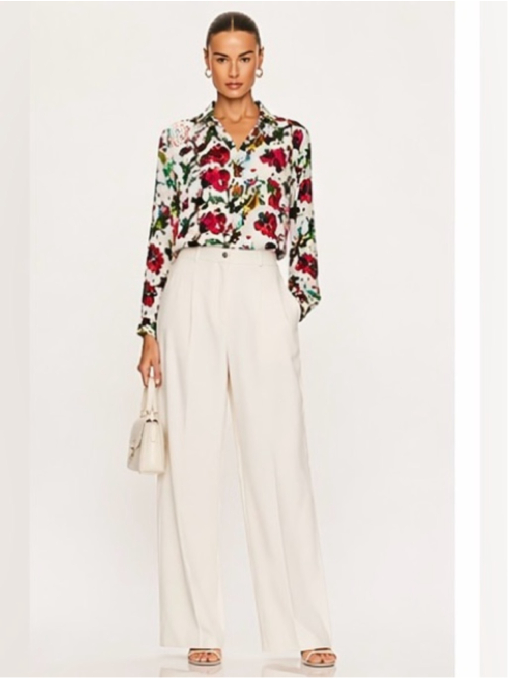 Milano Floral Button-Up Blouse - italy print - Picture 8 of 8